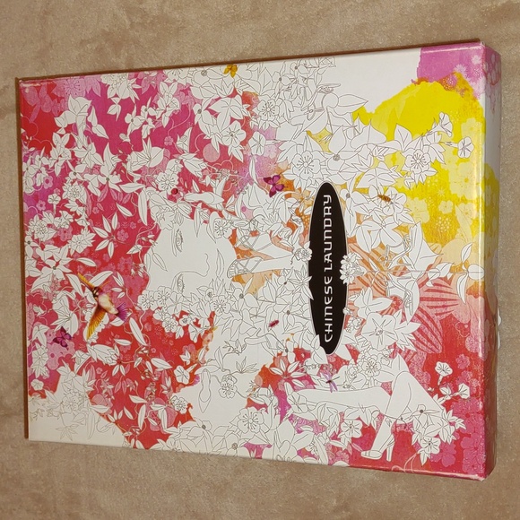 👣CHINESE LAUNDRY Leather comfort Fit Brown Patchwork Heels footwear in3 sizes - Picture 15 of 15